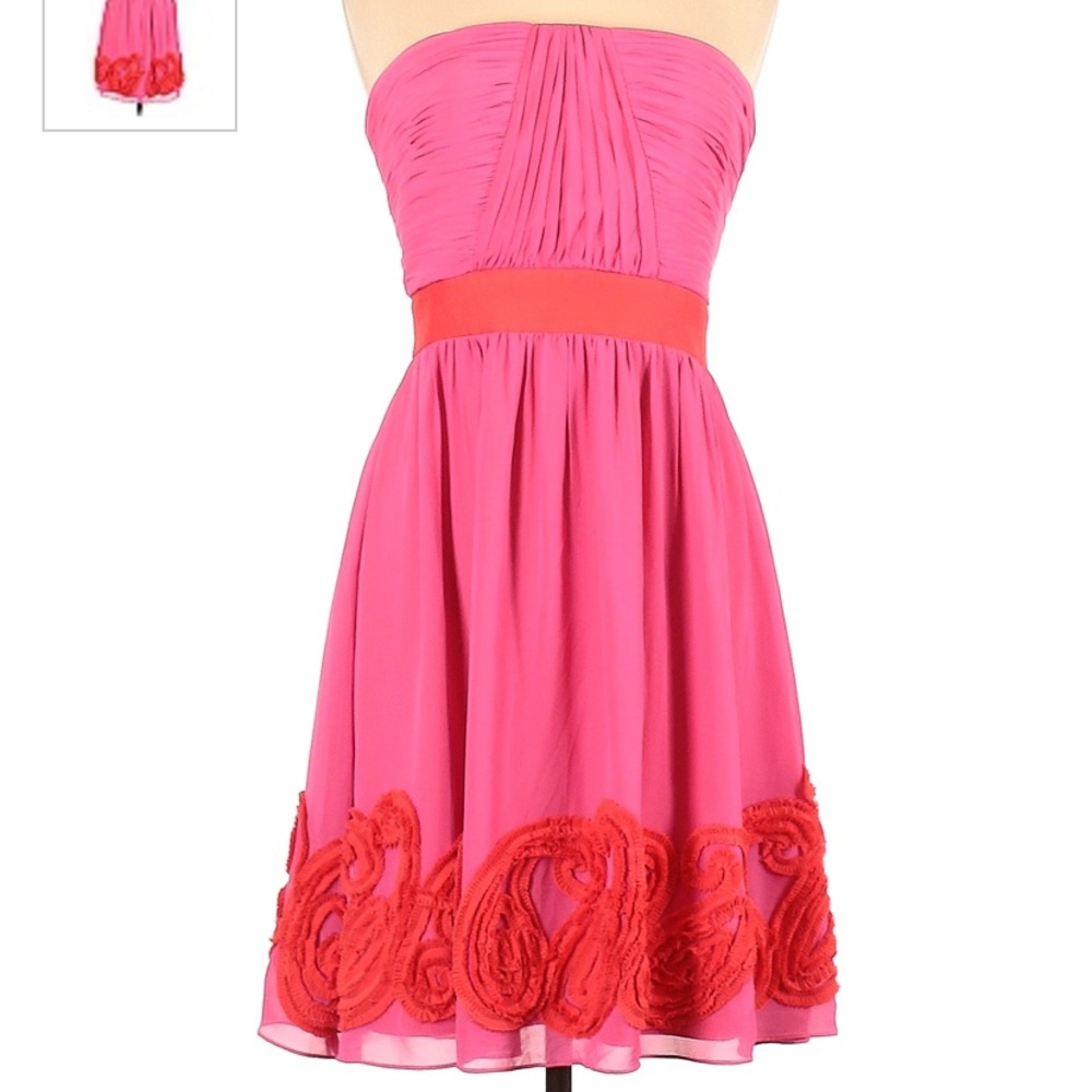 Miss sixth strapless dress